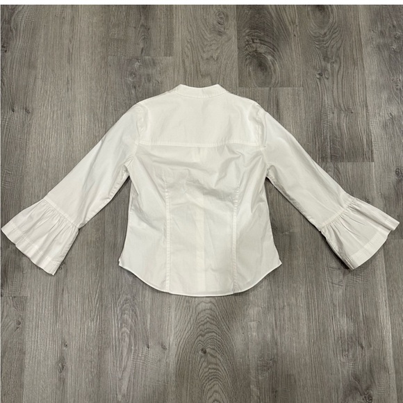 VERONICA BEARD Bab Flared-Cuff Button Down Shirt Blouse Size 00 - Picture 5 of 9